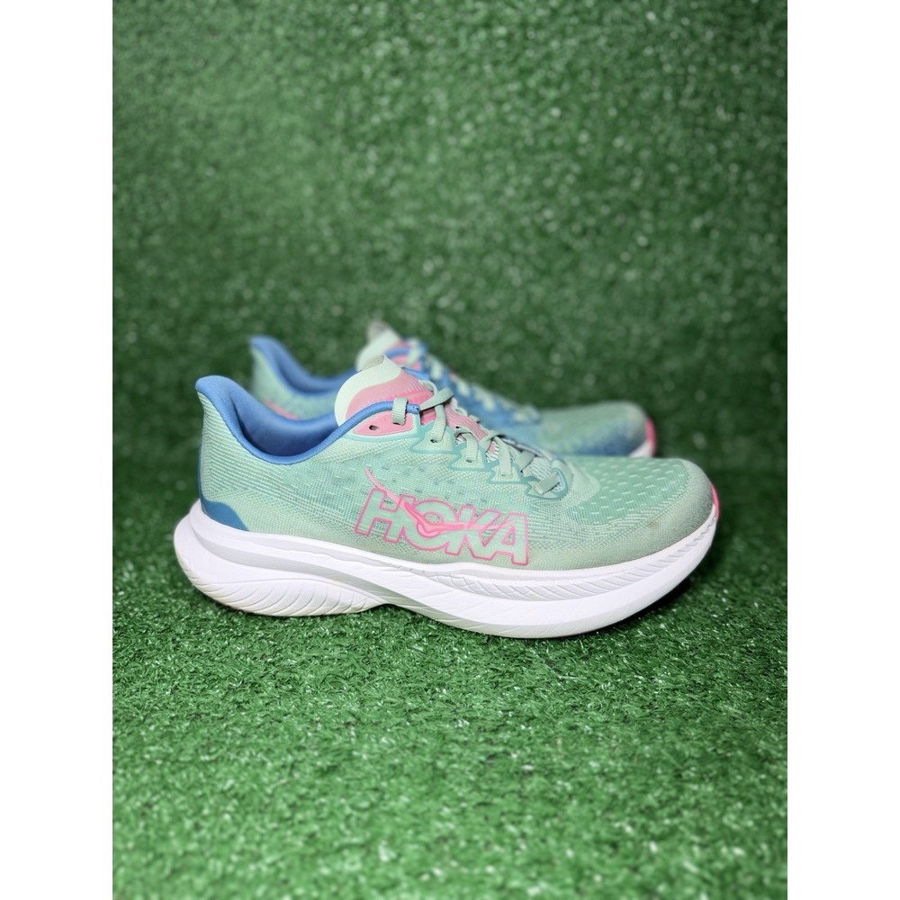 Hoka One One Mach 6 Womens Size 10 B Blue Running Shoes Comfort Walking Sneakers